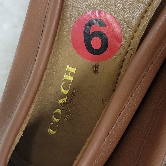 Coach opal brown loafers, size 6 - Picture 4 of 12